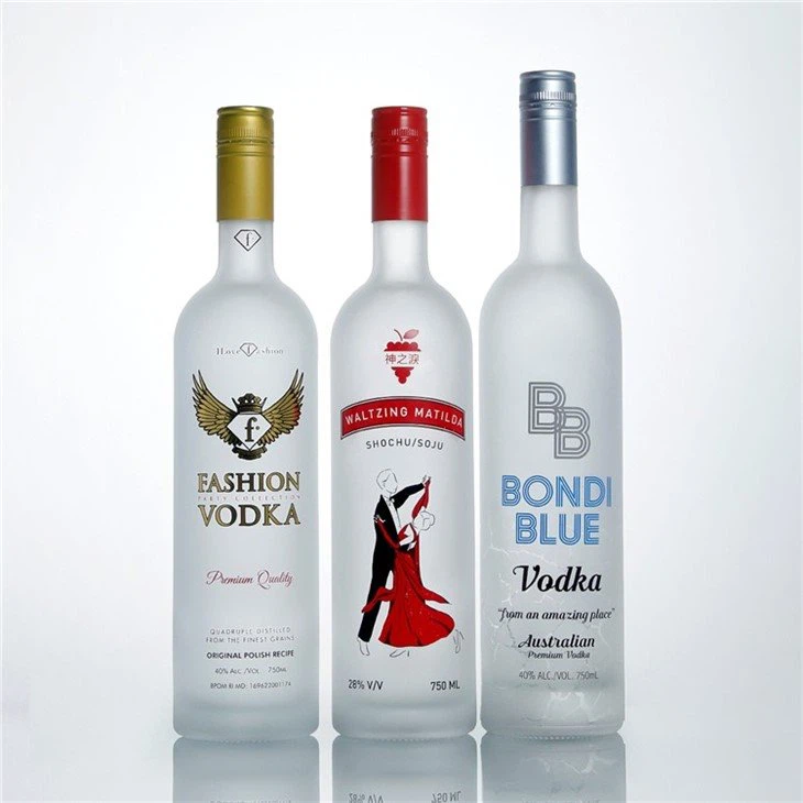 Ampolla de vidre de tequila glaçat