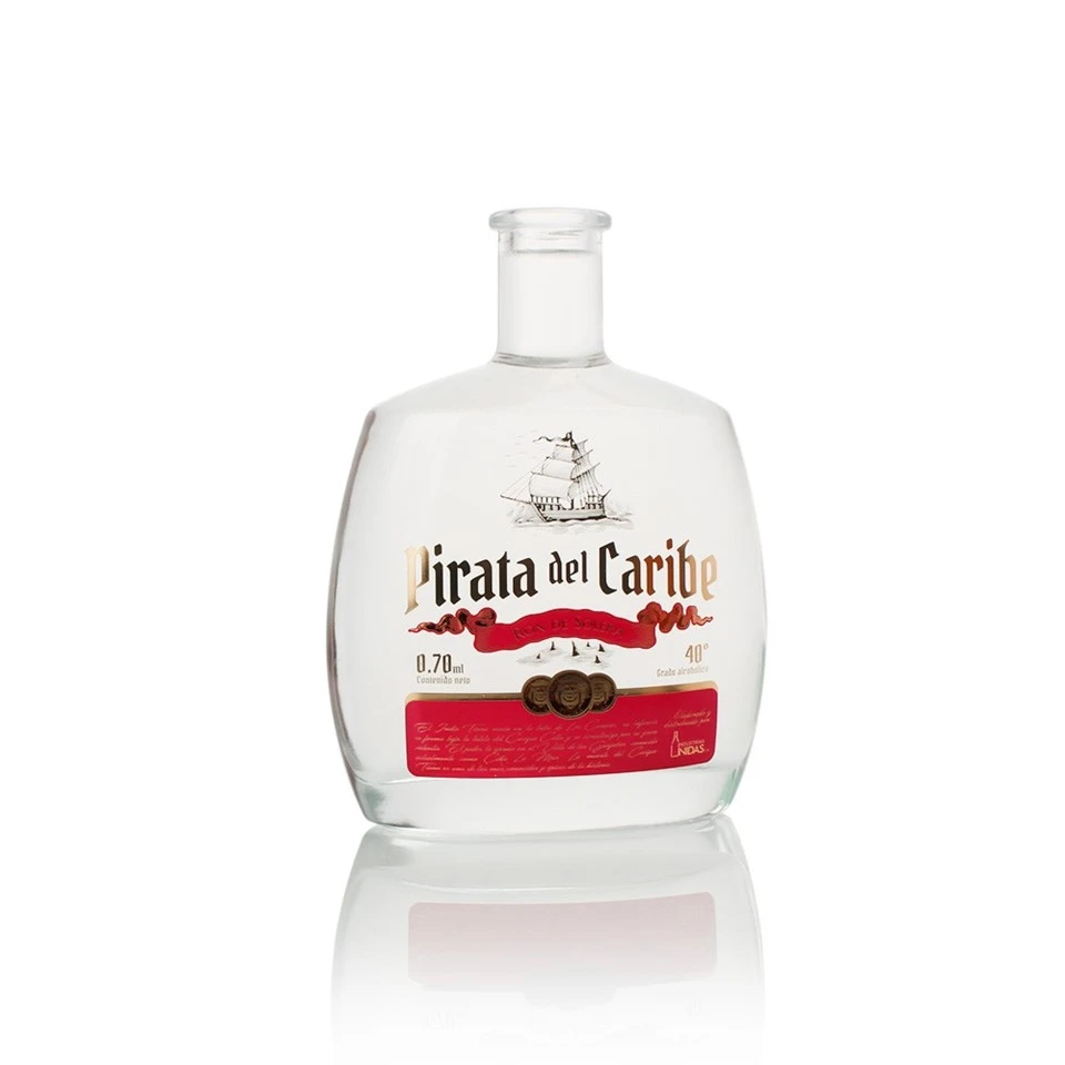750ml Flat Extra-flint Tequila Bottle Cork Finish